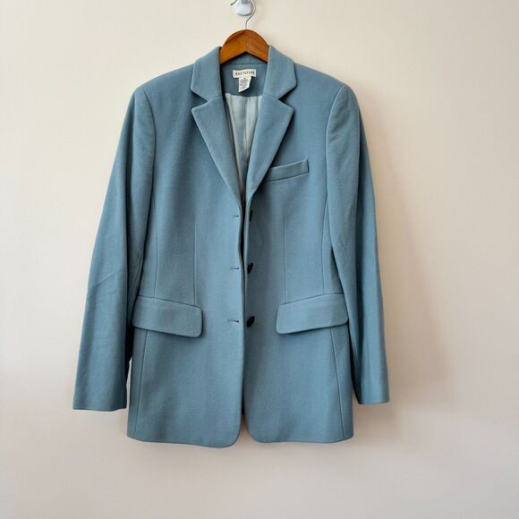 Ann Taylor Jackets & Blazers - Ann Taylor Light Blue Vintage Wool Cashmere Blazer Size 6